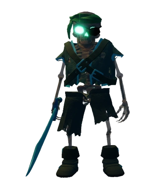 Skeleton Pirate enemy portrait, The Forge wiki