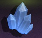 Blue Crystal ore from The Forge ores guide