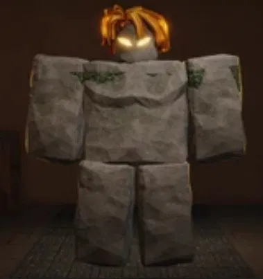 Golem stone guardian portrait with heavy weapon speed, the forge race