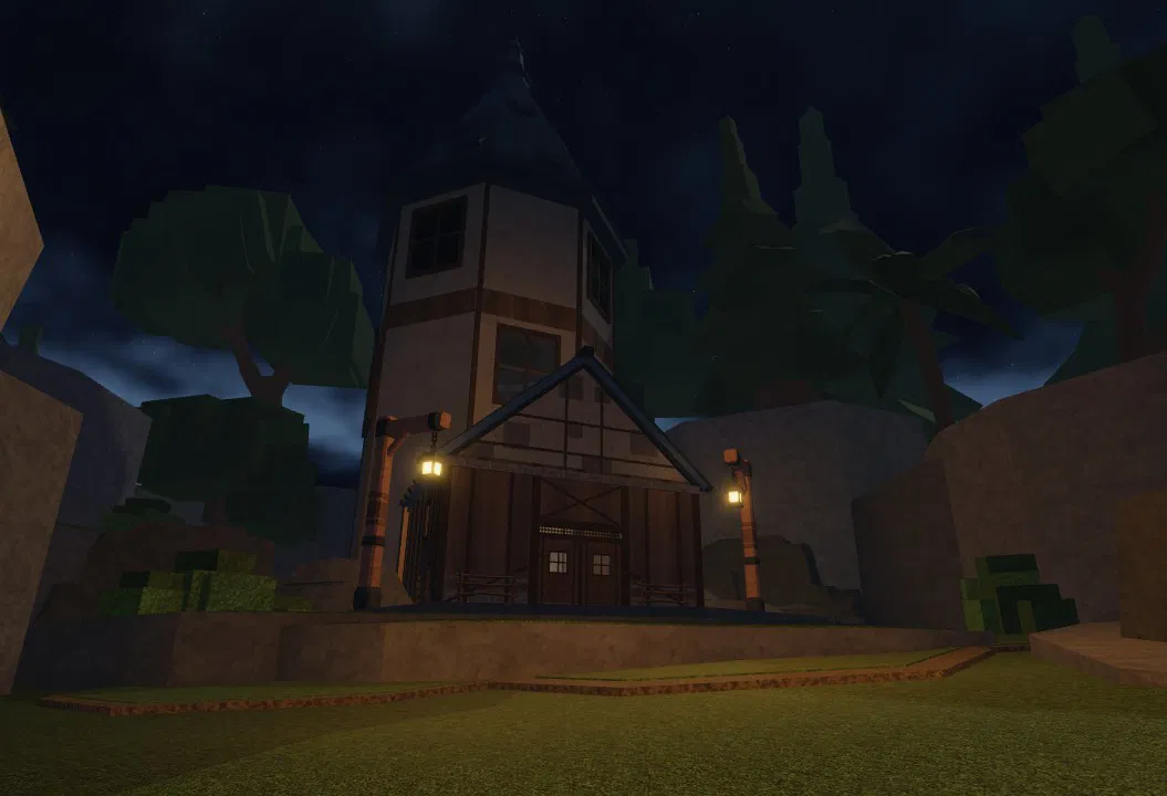 Wizard Tower exterior where rerolls start, the forge race